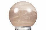 Polished Rose Quartz Sphere - Madagascar #323569-1